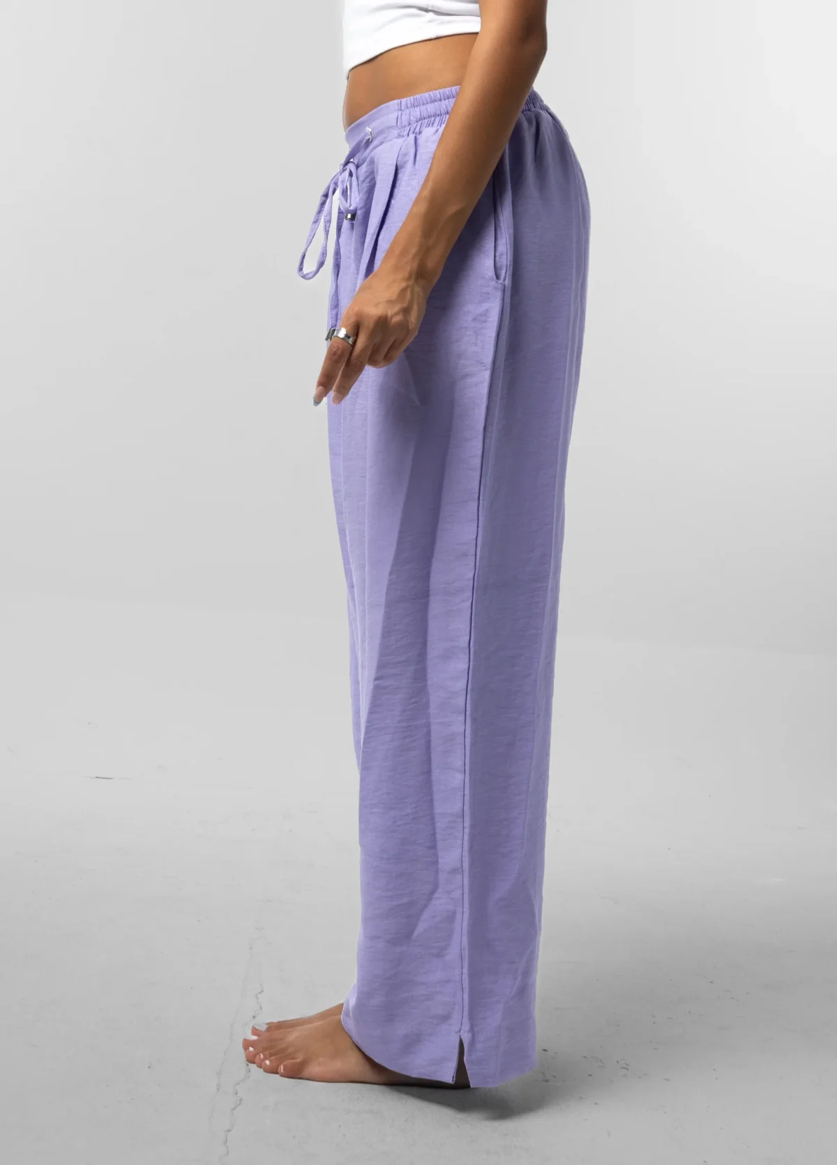 Purple Linen Pants - Image 3