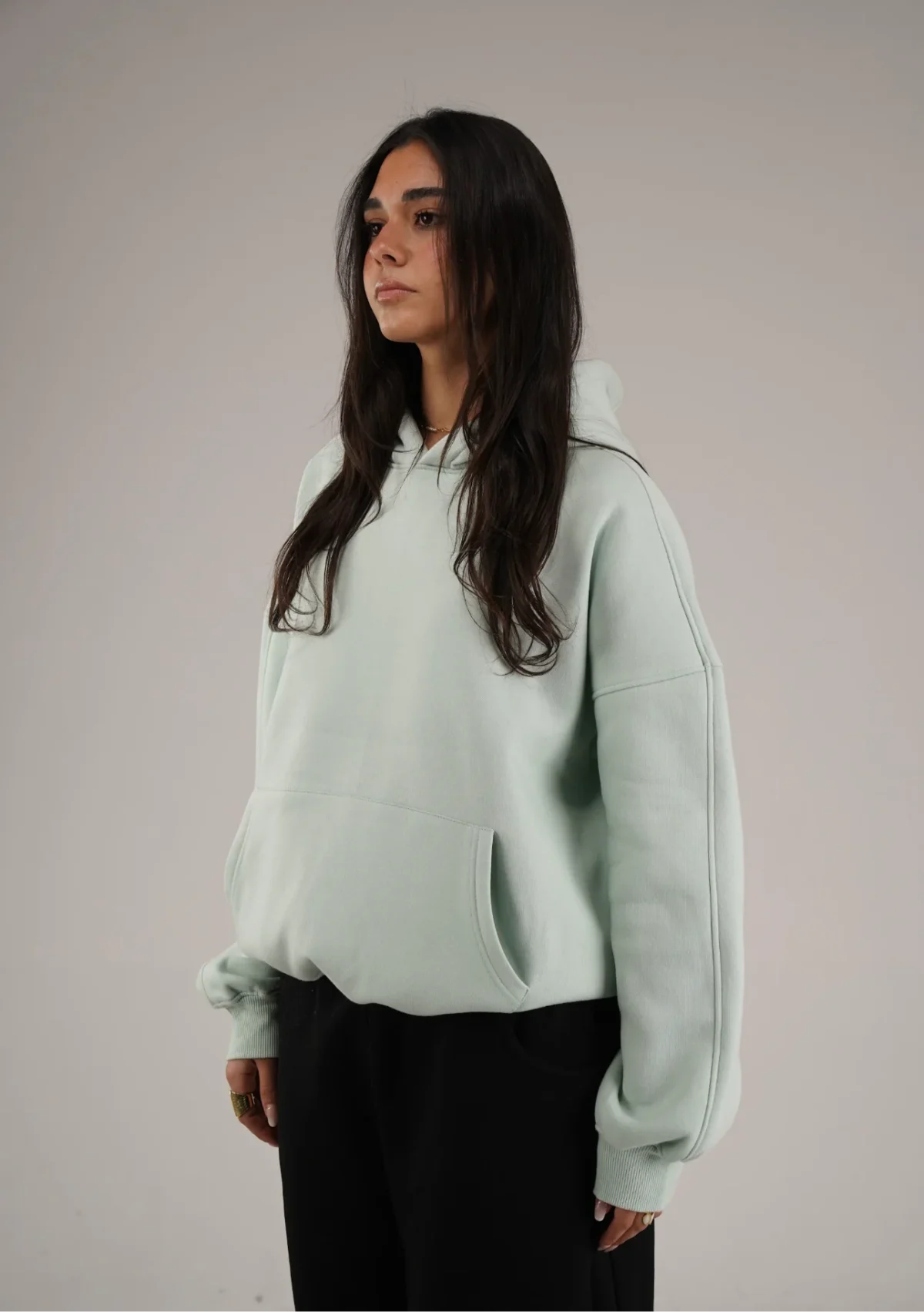 Mint green hoodie