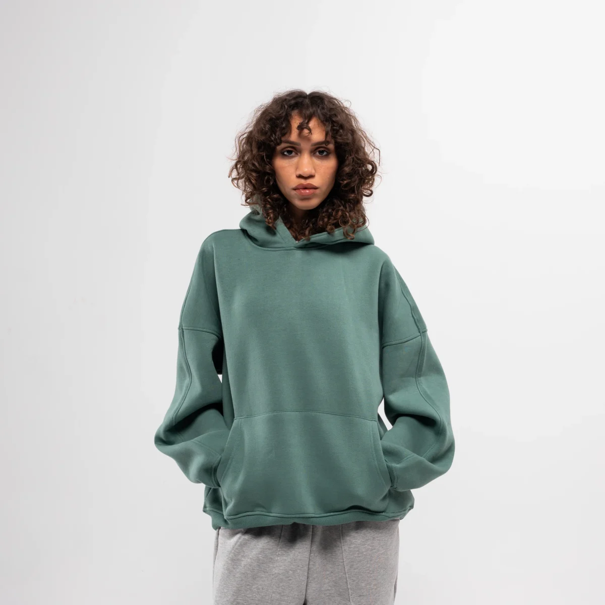 Pine-green hoodie - Image 2