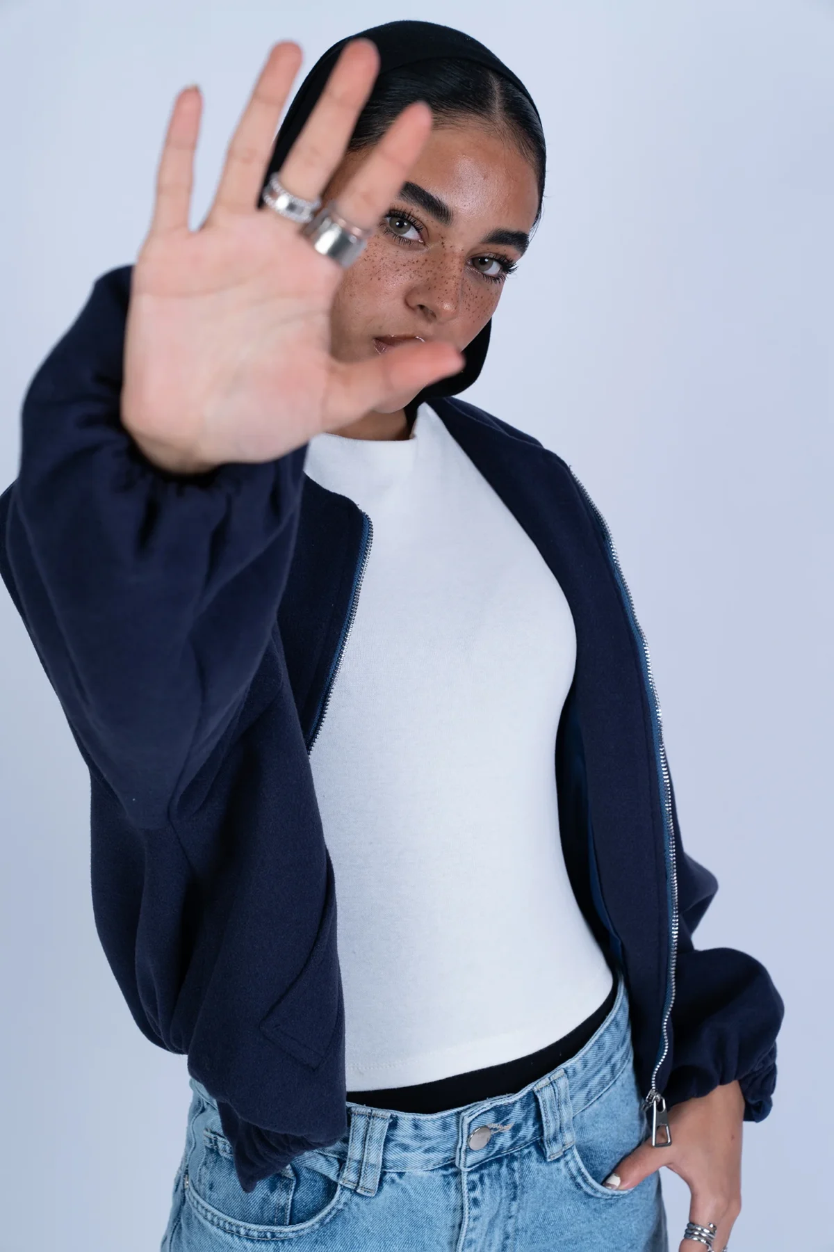 Navy Purple Jacket - Image 2