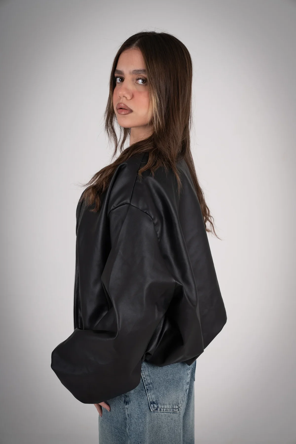 Black Leather Jacket - Image 4