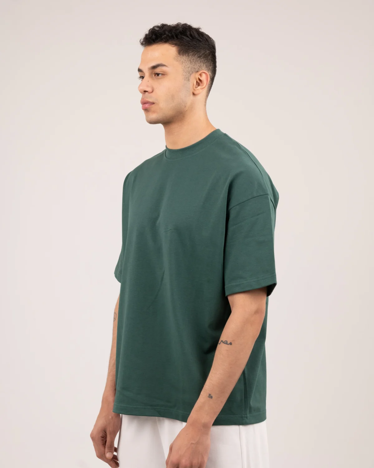 Heavy-Weight t-shirt - Emerald green - Image 4