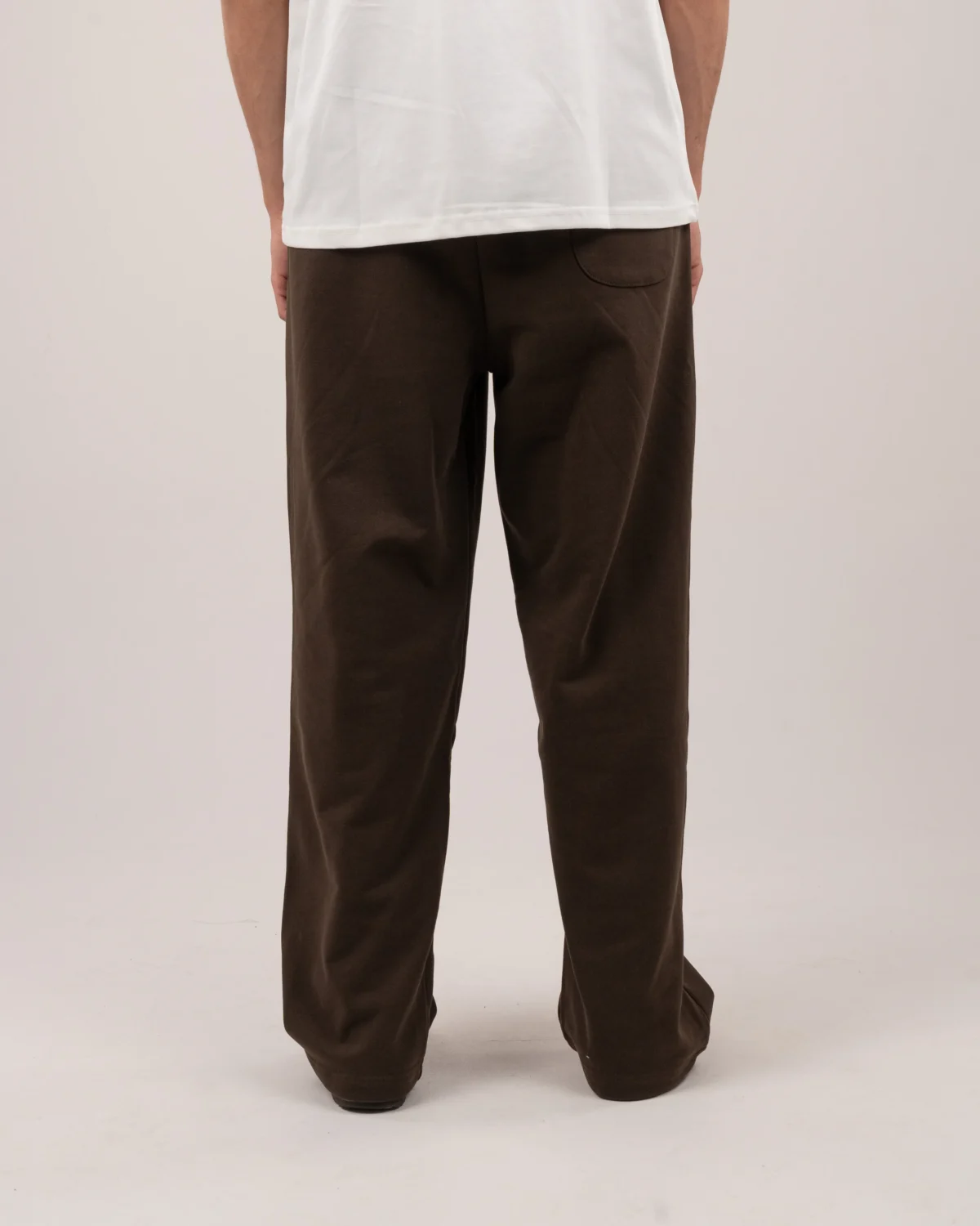 Wide-leg sweatpants - Night brown - Image 4