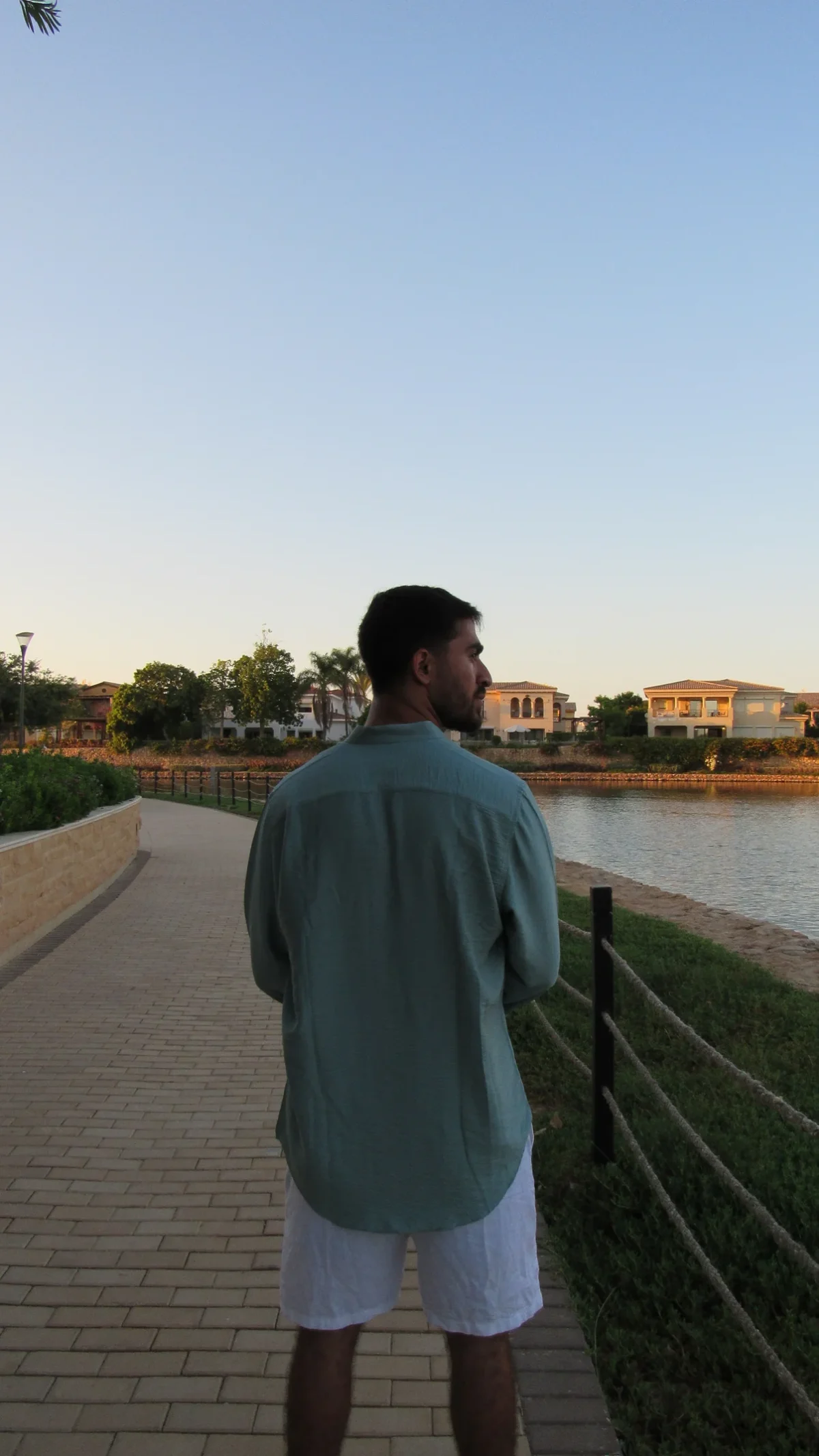 Linen Shirt In Mint Green - Image 2