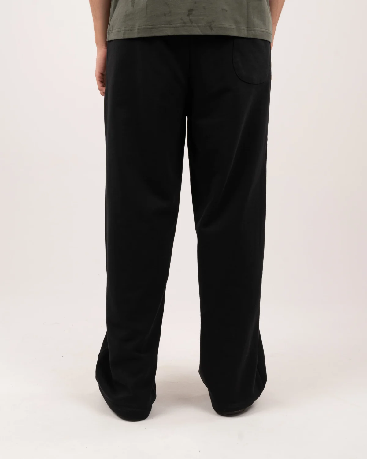 Wide-leg sweatpants - Black - Image 5