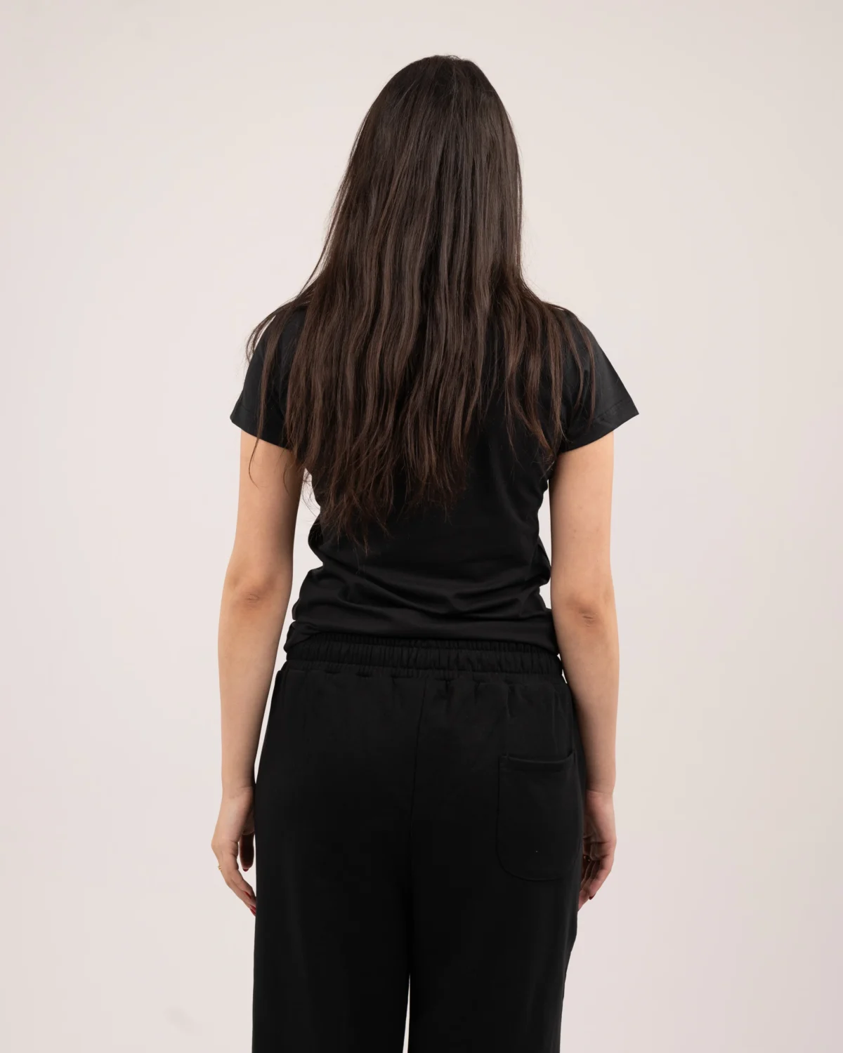 V-neck t-shirt - Black - Image 5