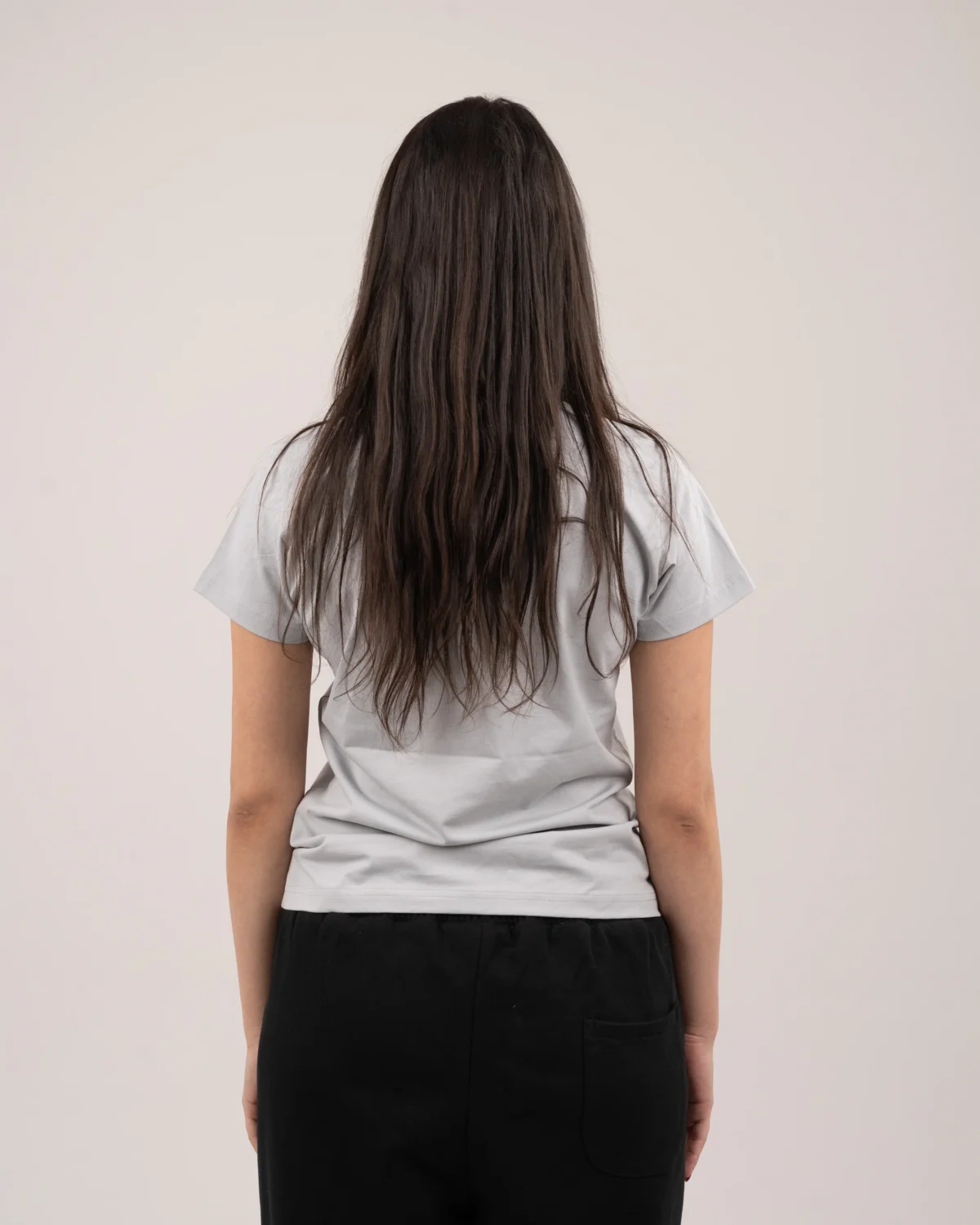V-neck t-shirt - Light grey - Image 5