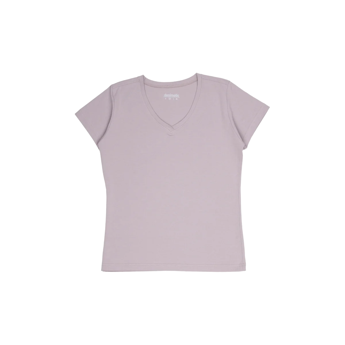 V-neck t-shirt - Pale rose