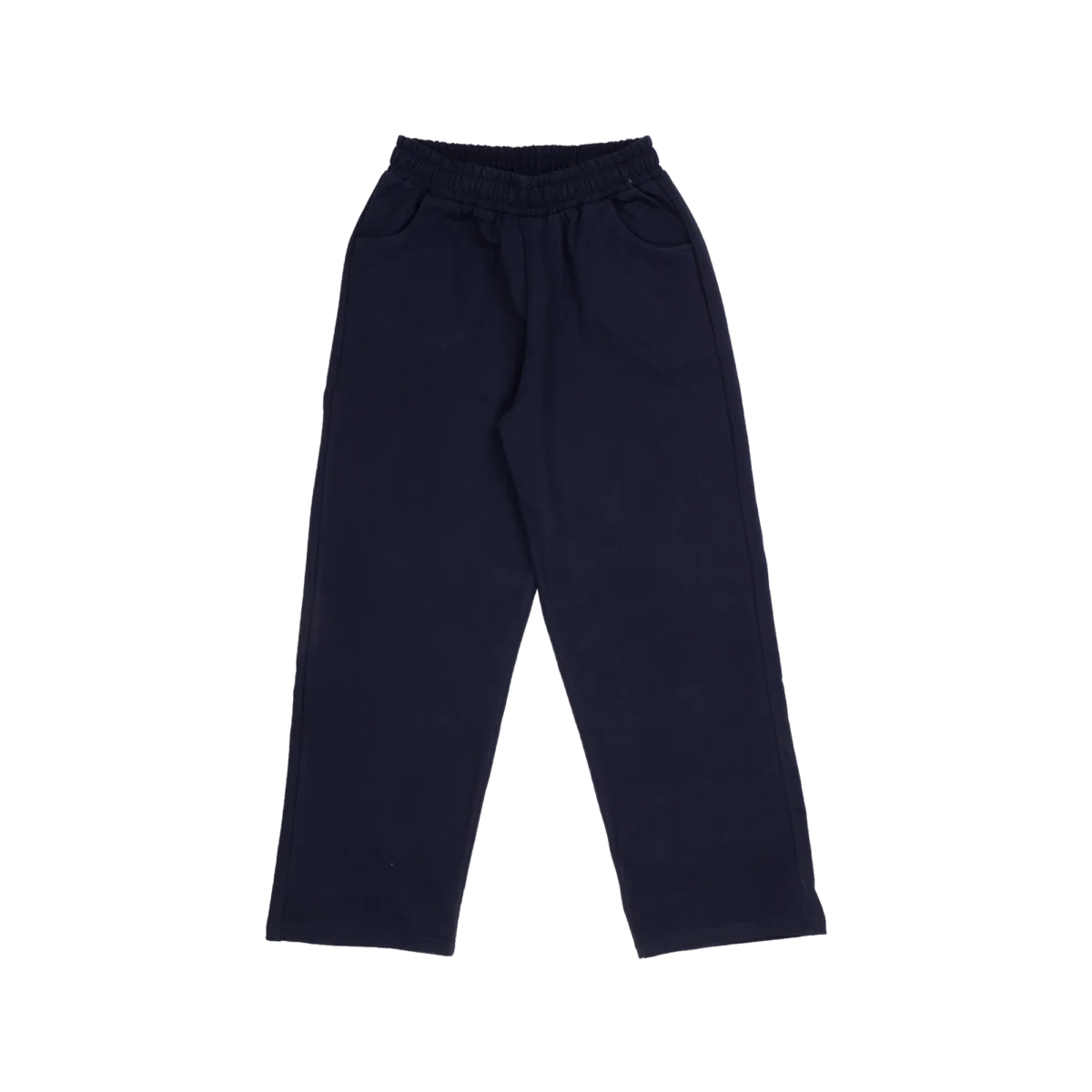 Wide-leg sweatpants - Navy blue