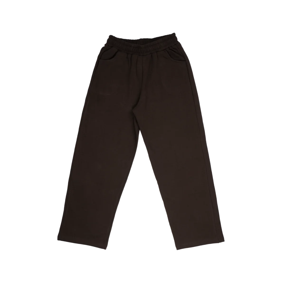 Wide-leg sweatpants - Night brown
