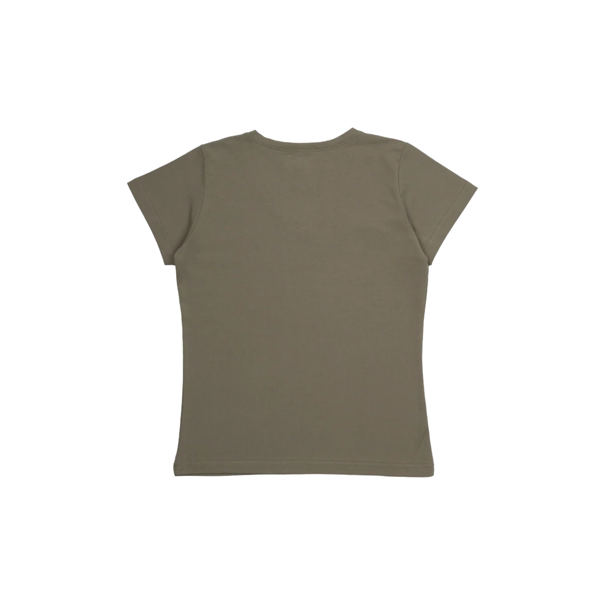 V-neck t-shirt - Khaki - Image 2