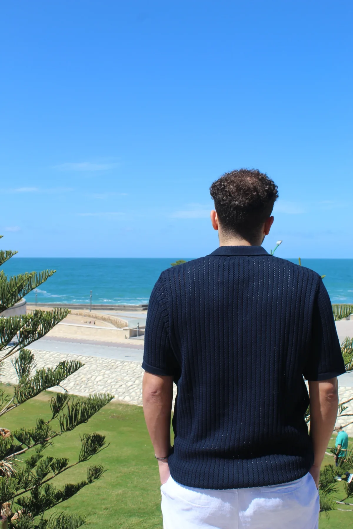 Knitted Polo T-shirt - Image 3