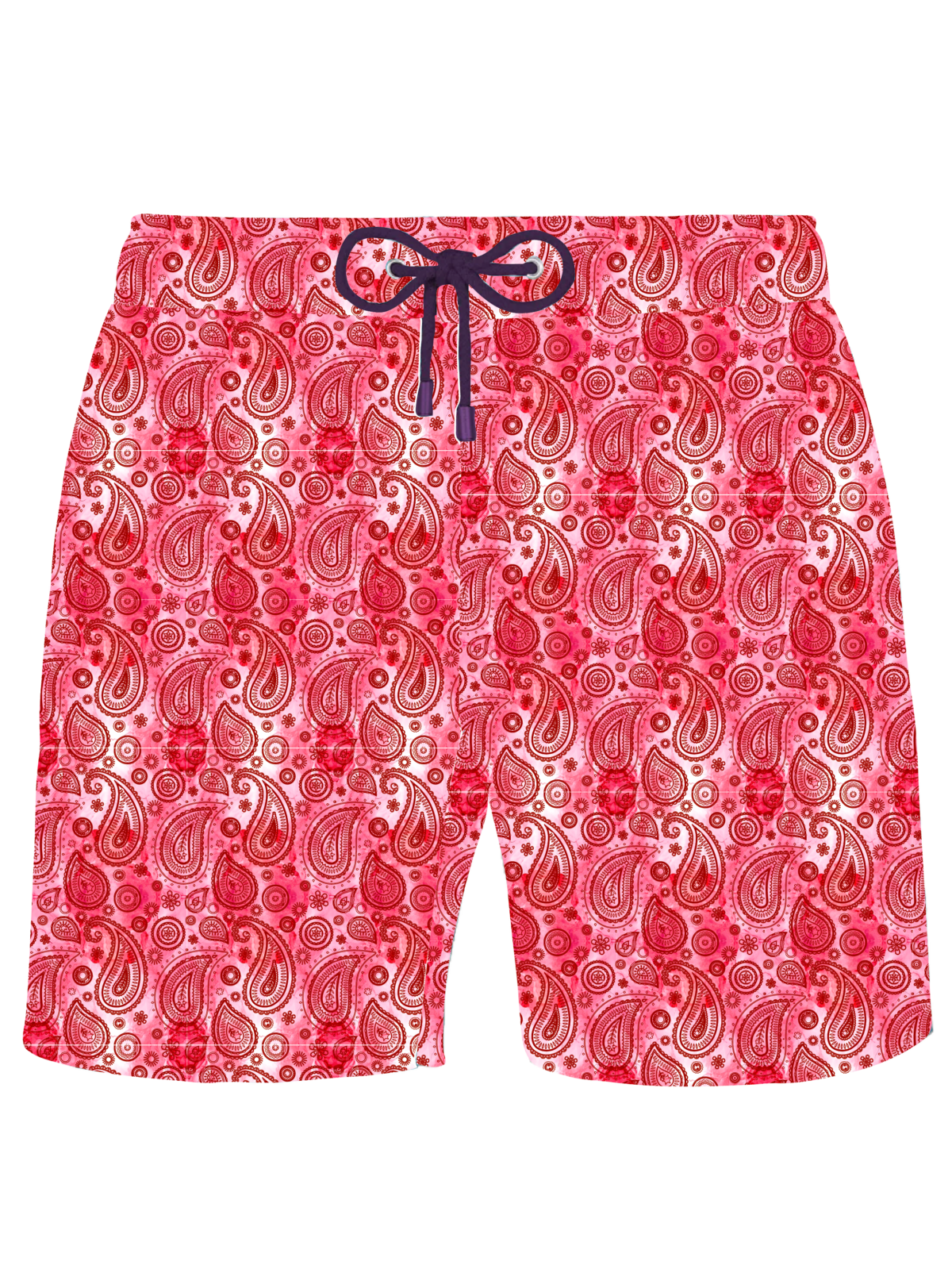 Pink Paisley Swim Shorts
