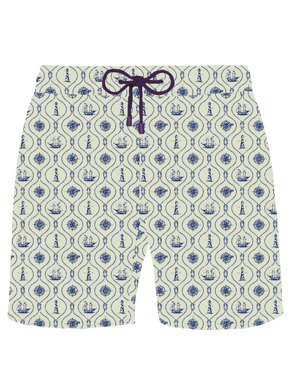 Monochrome Boats Swim Shorts