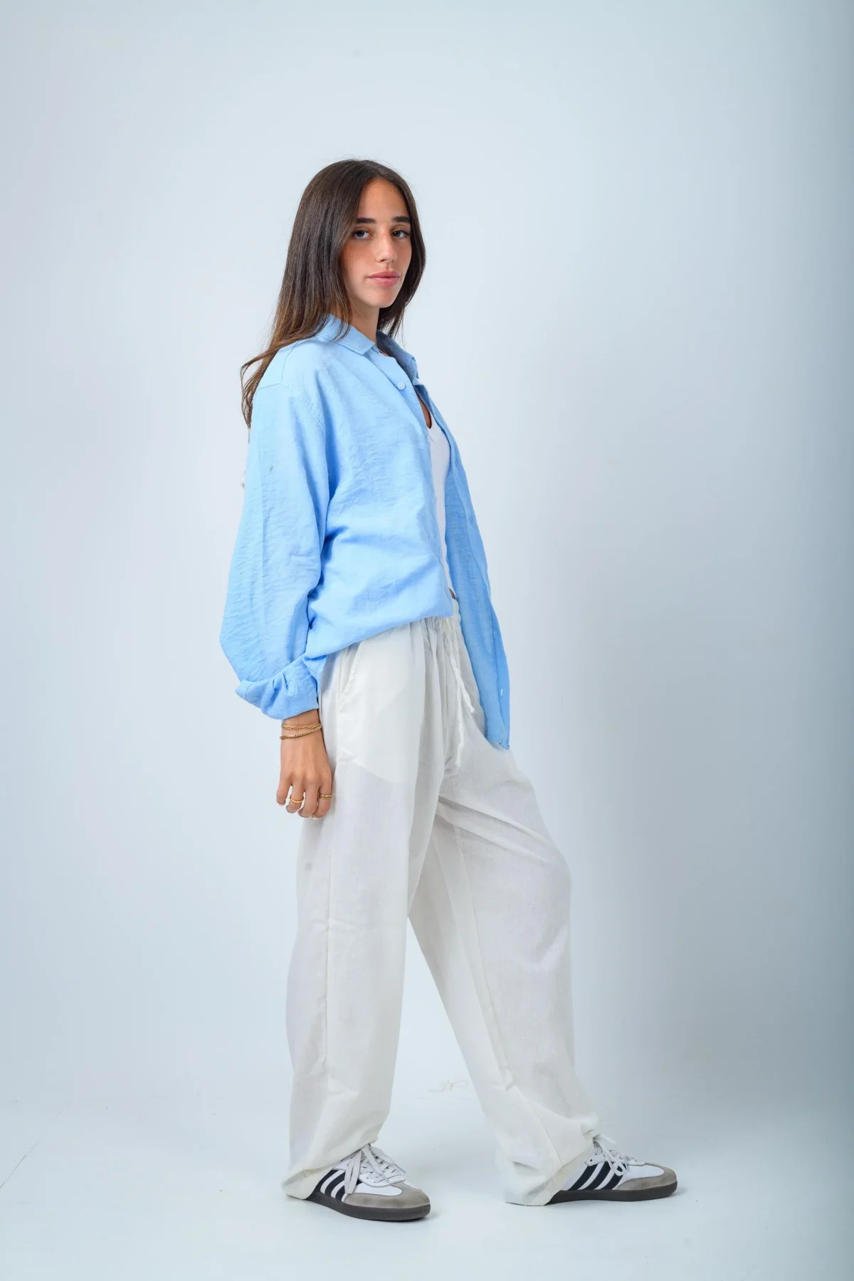 Women's White Linen Pants - Image 2