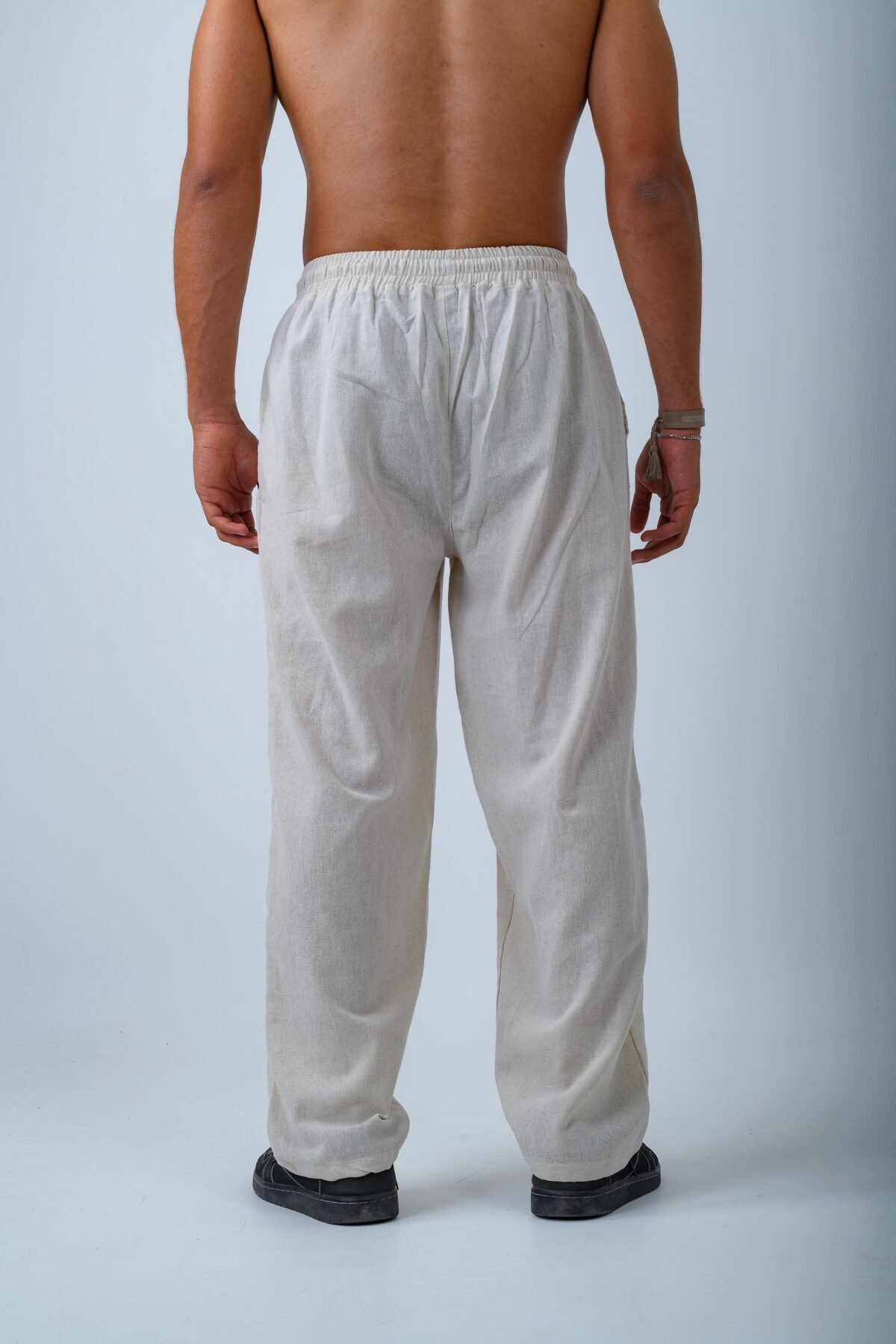 Beige Linen Pants - Image 2