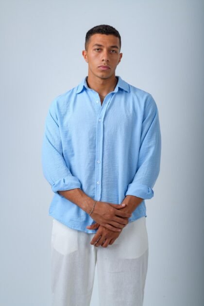 Blue Linen Shirt