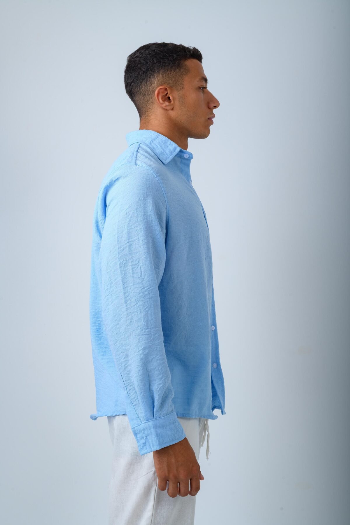 Blue Linen Shirt - Image 2
