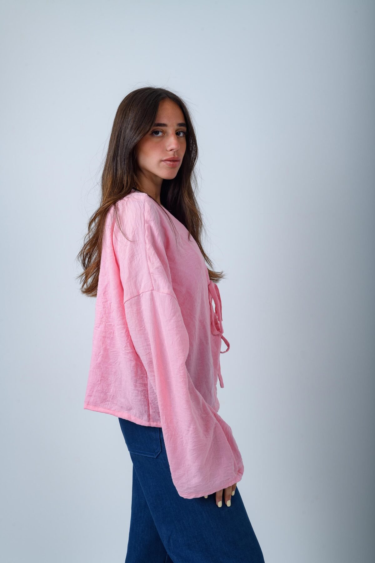 Pink Linen Cover-up - Image 2