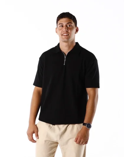 wrox polo in black