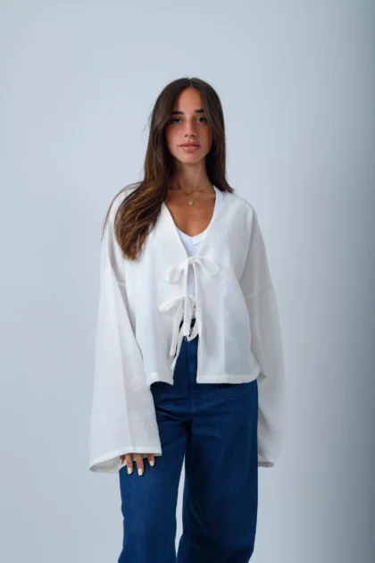 White Linen Cover-up