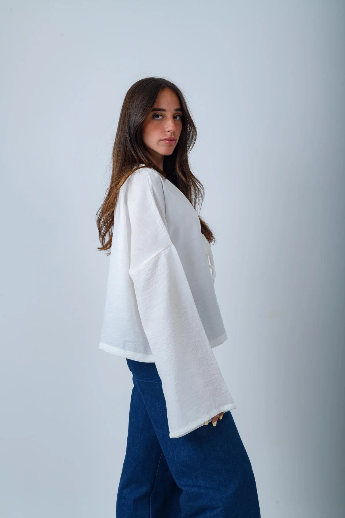 White Linen Cover-up - Image 2