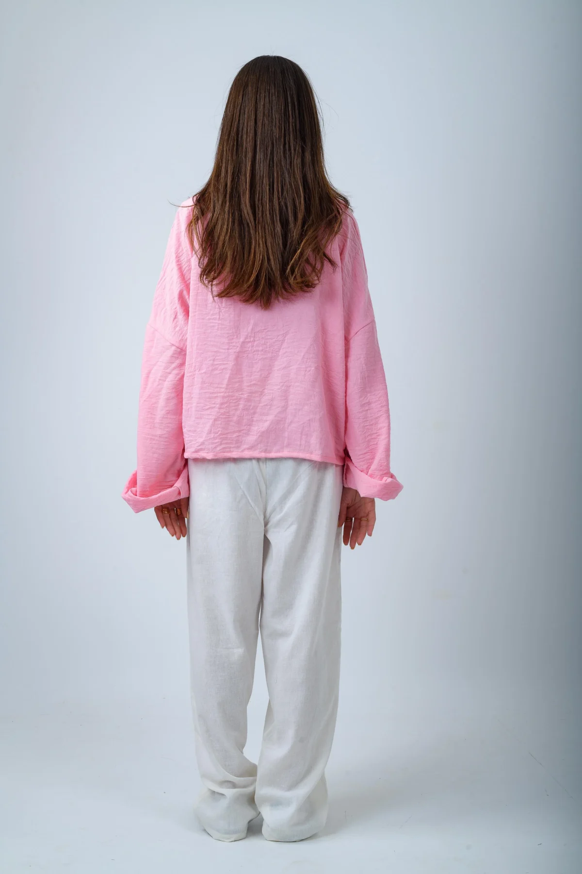 Women's White Linen Pants - Image 3