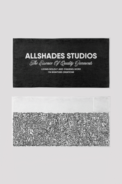 Black Micro Fiber Towel