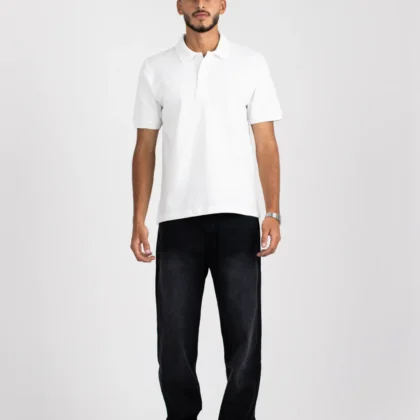 The Opalith Crest White Polo