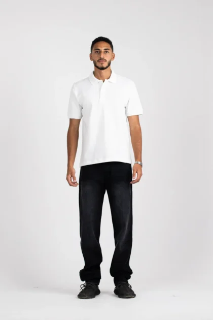 The Opalith Crest White Polo