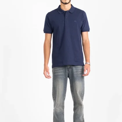 The Opalith Crest Navy Blue Polo