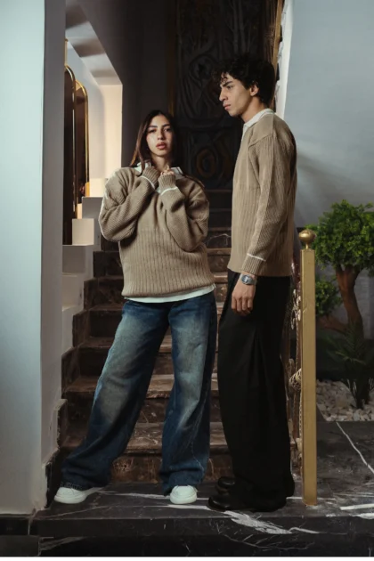 Arabian Beige Knitted Polo