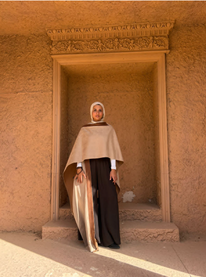 Beige Square Kaftan