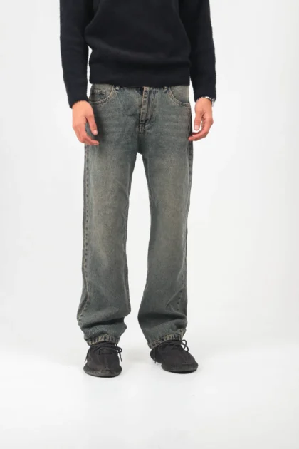 Washed Green Opalith Tretz Jeans