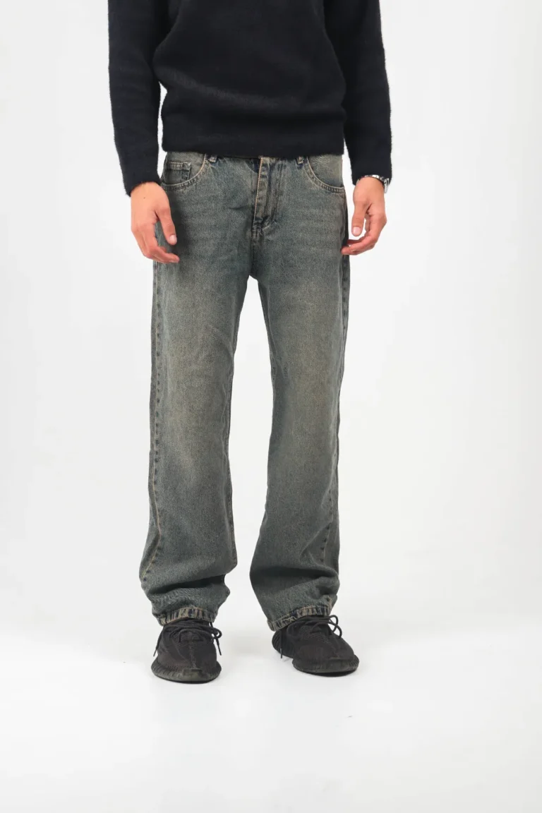 Washed Green Opalith Tretz Jeans