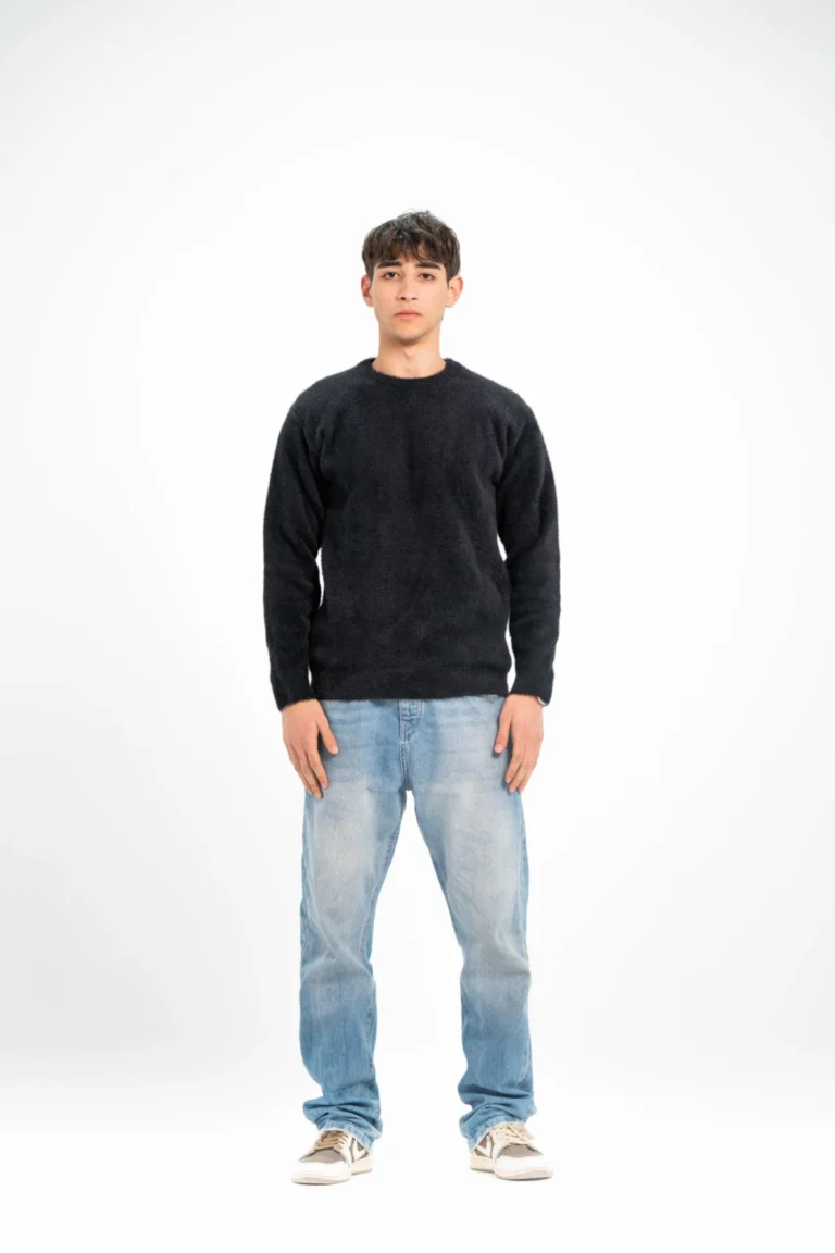 Black Opalith Mohair Sweater