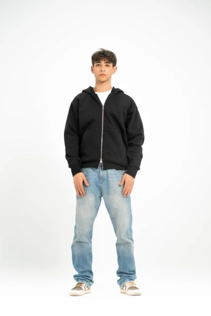 Black AV Artist Double Zipper