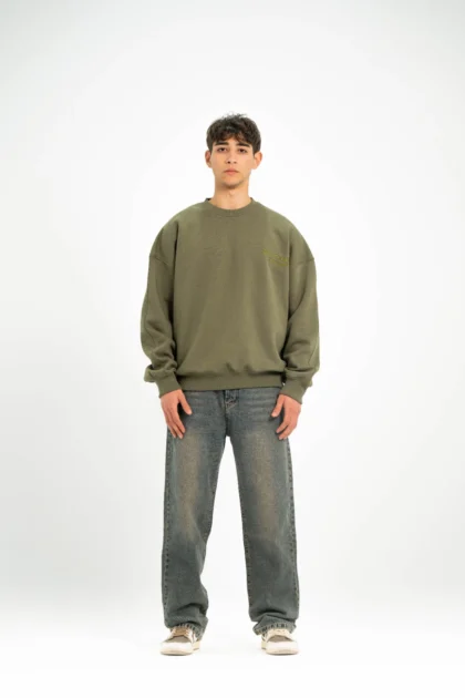 Olive Green AV Artist Crew Neck