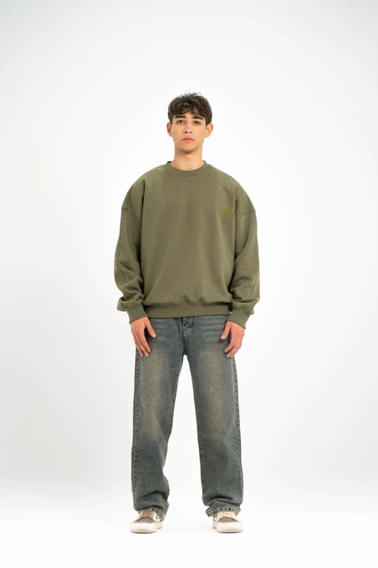 Olive Green AV Artist Crew Neck